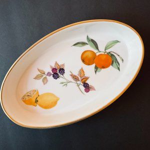 ROYAL WORCESTER "Evesham" Medium Oval Serving Dish EUC